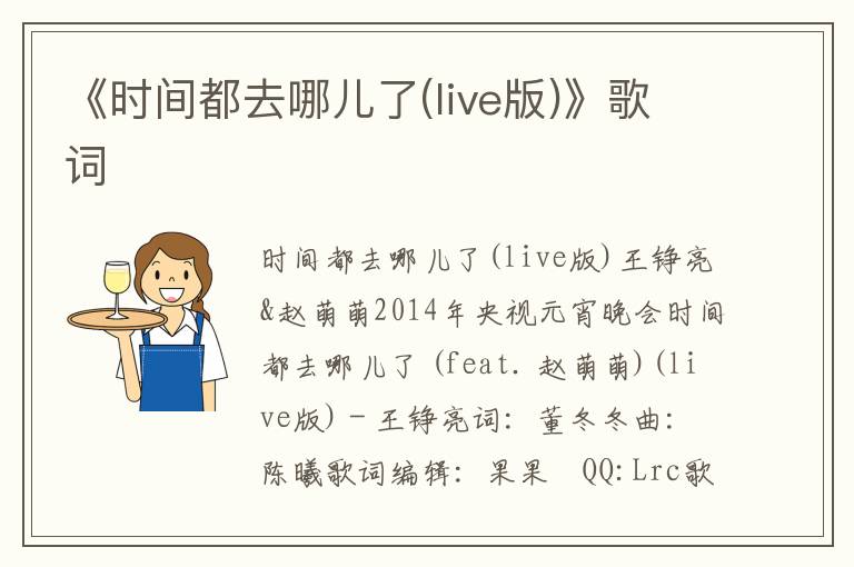 《时间都去哪儿了(live版)》歌词