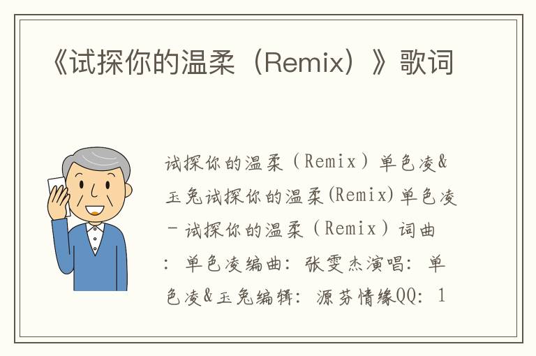 《试探你的温柔（Remix）》歌词